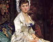 伊娃 冈萨雷斯 : Portrait of a Woman in White